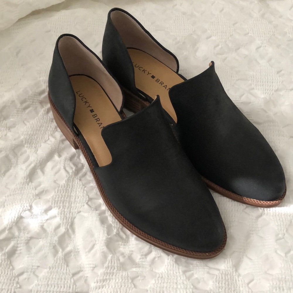 Black loafers